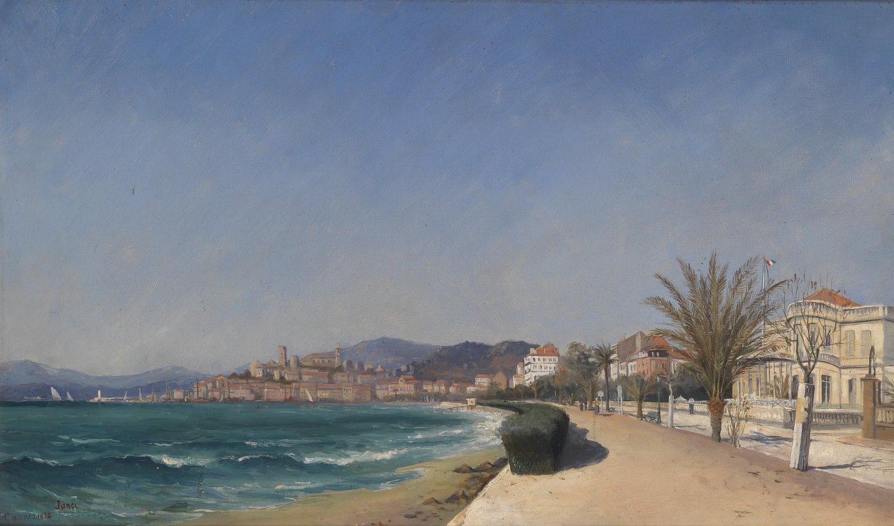 Vista sulla passeggiata a Cannes da Janci