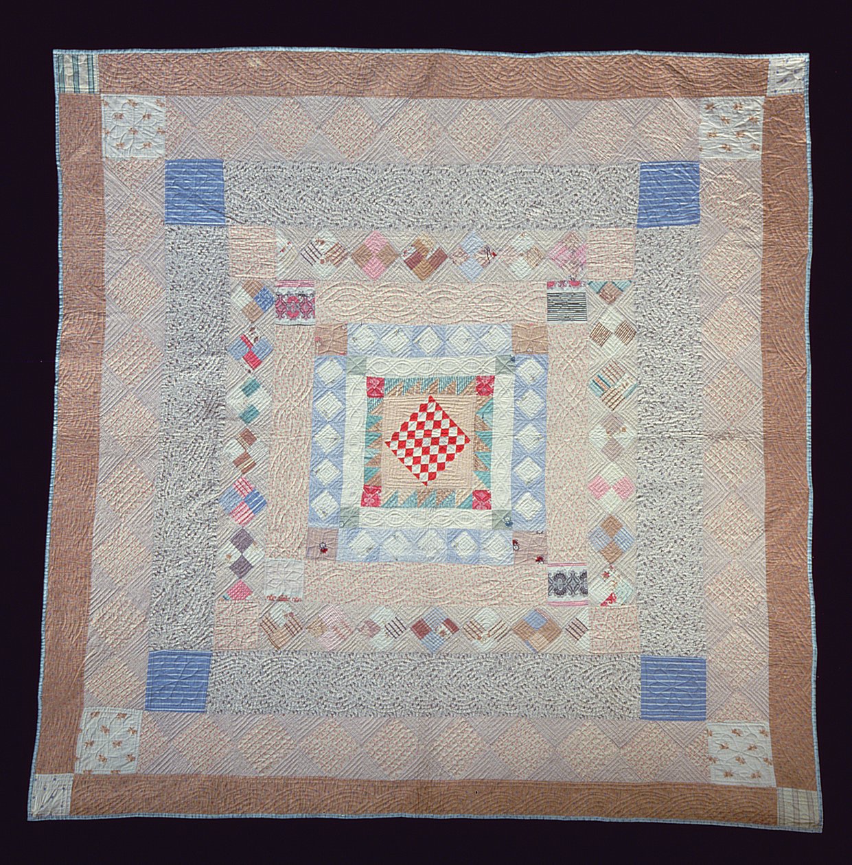 Trapunta patchwork, c.1860 da Jane Pizar
