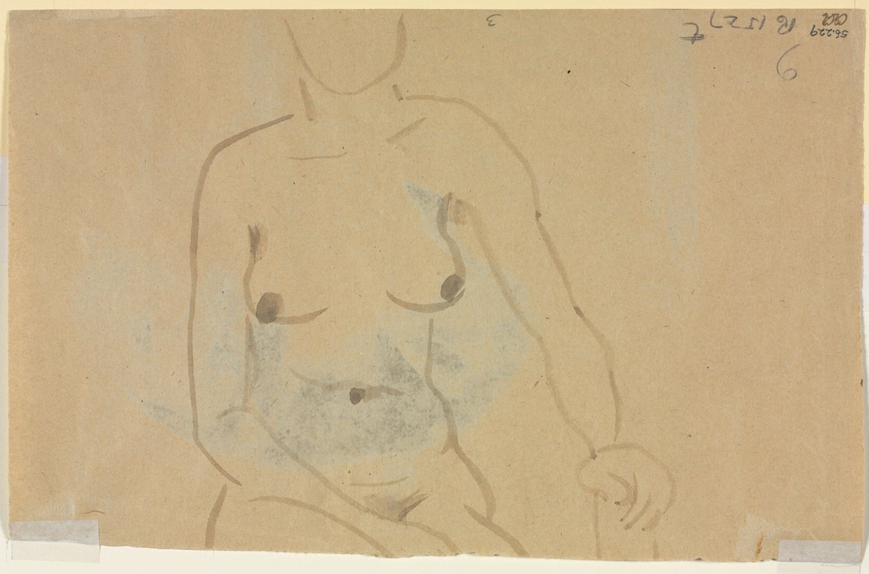 Torso di una donna nuda (verso) da Jane Poupelet