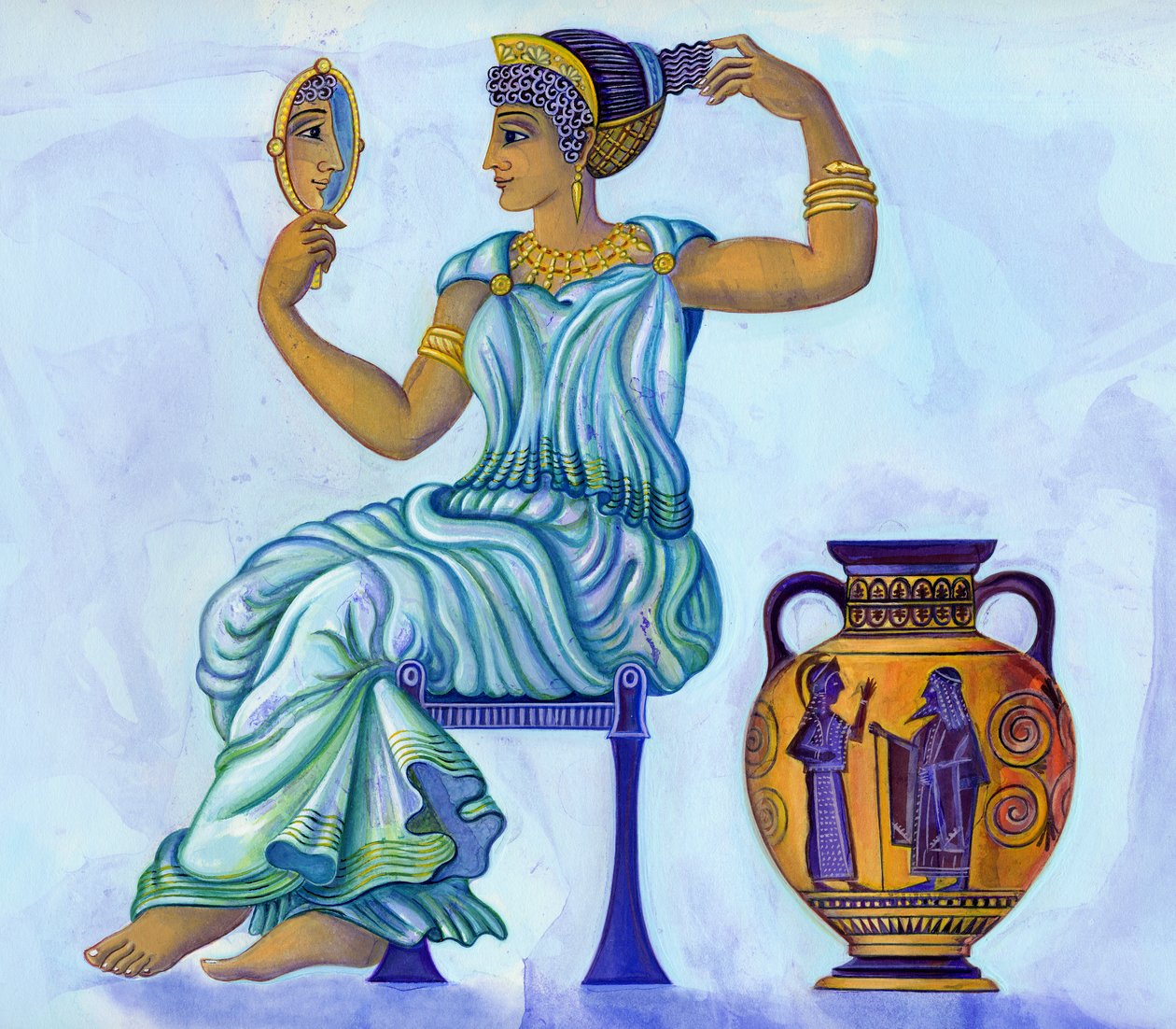 Donna greca antica da Jane Tattersfield