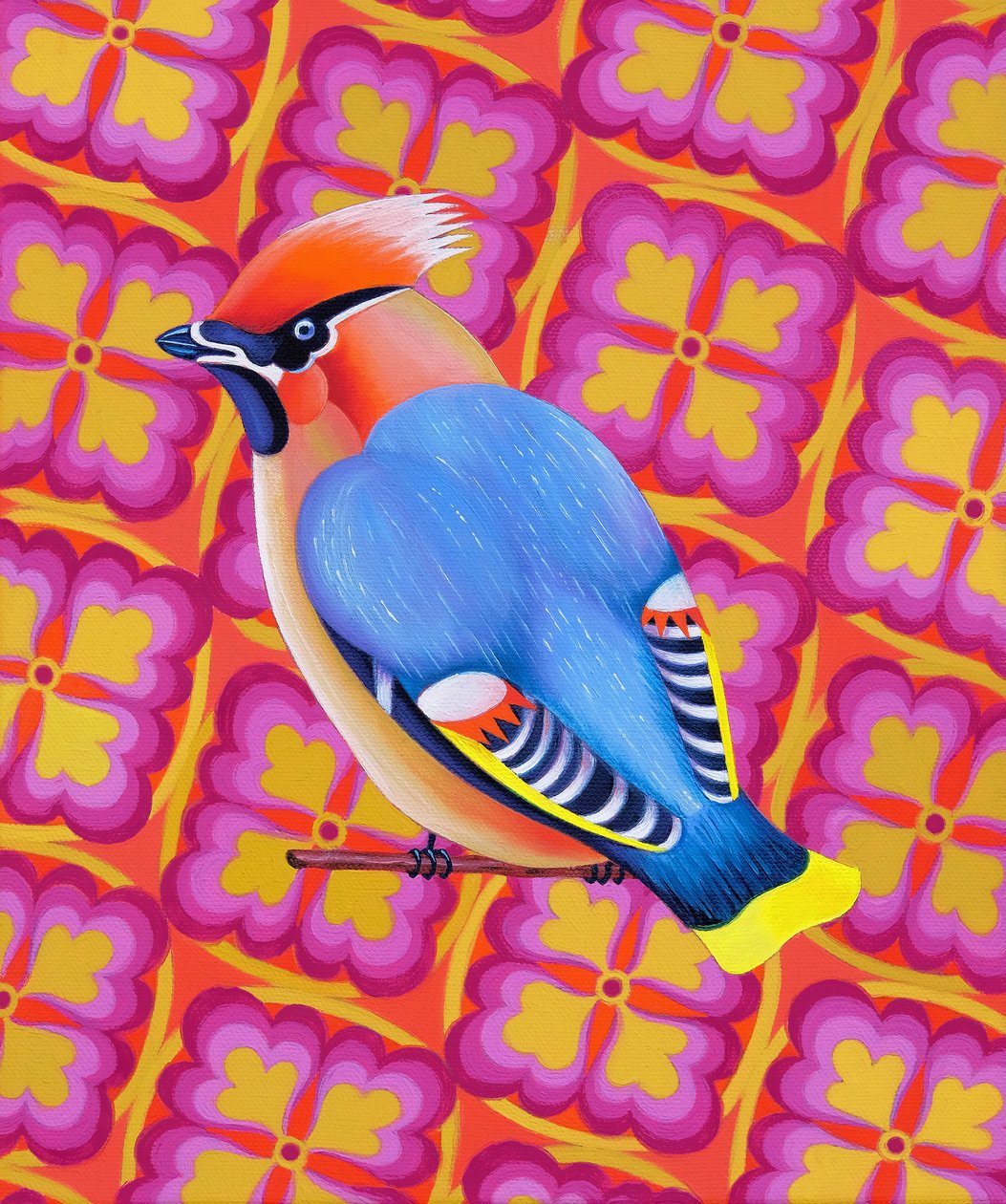 Cedar Waxwing, 2023 da Jane Tattersfield