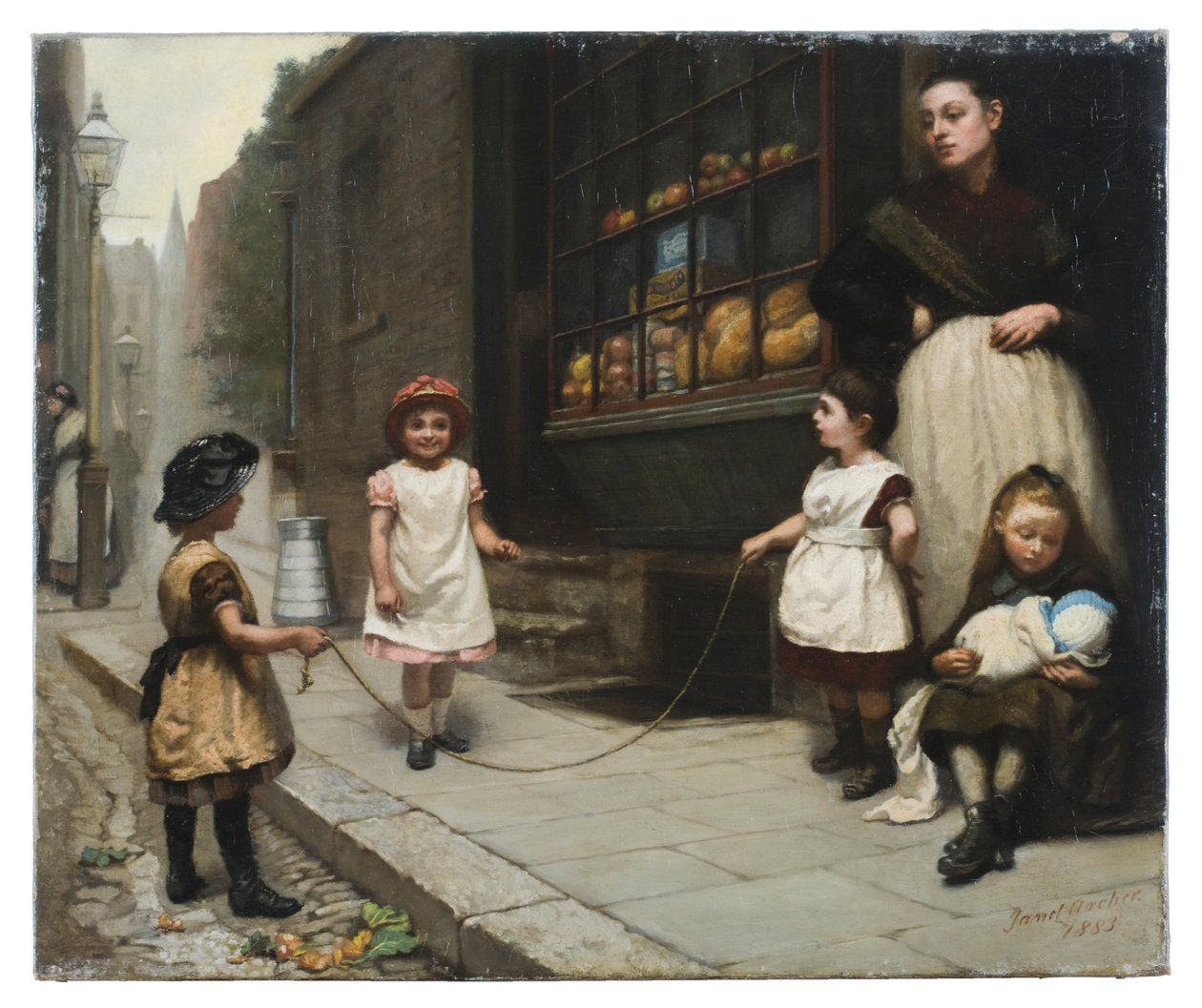 La corda per saltare, 1883 da Janet Archer