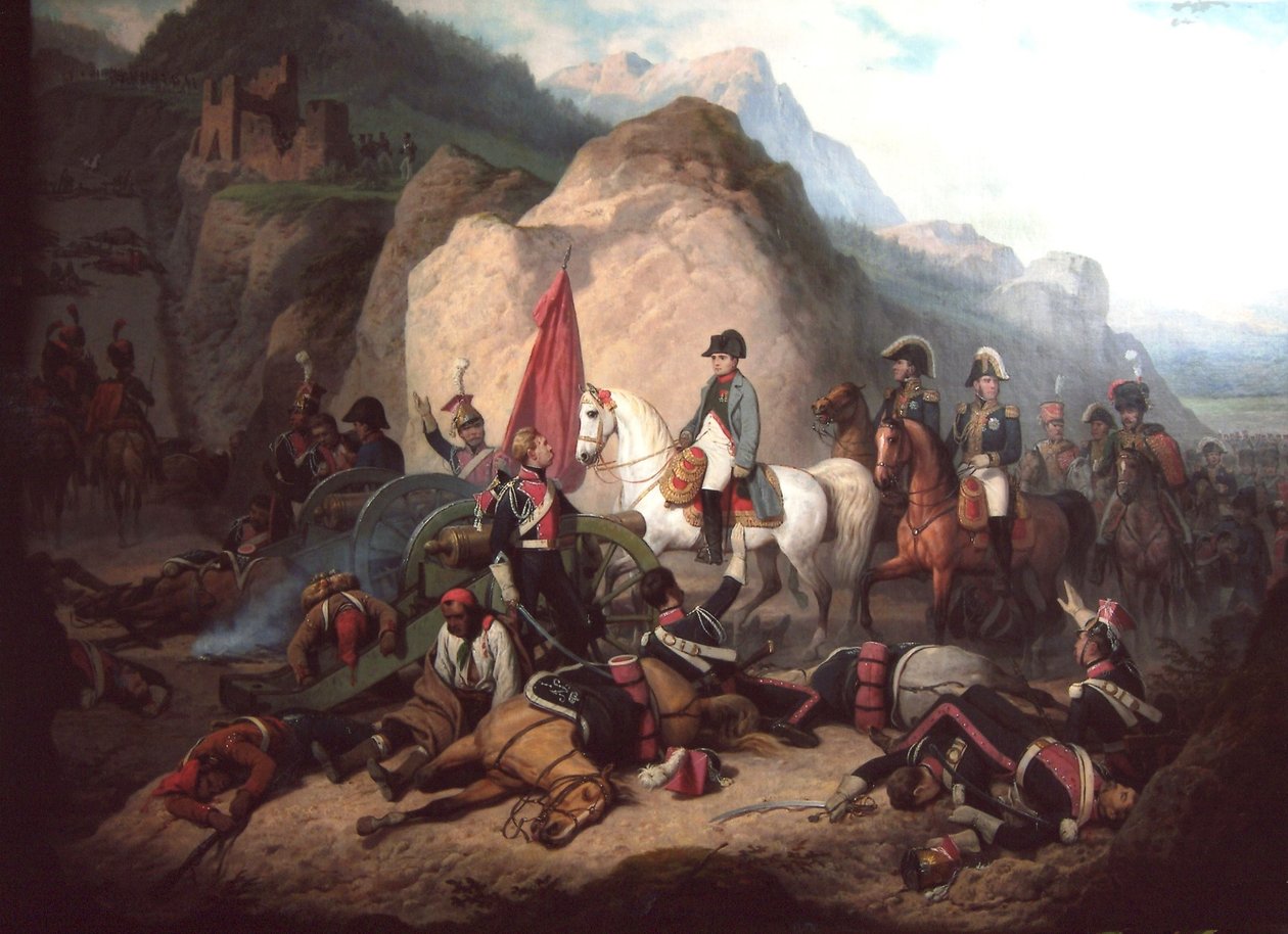 Napoleone nella gola di Somosierra da January Suchodolski
