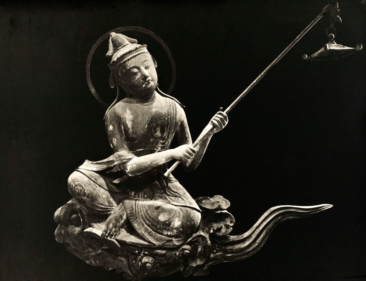 Bosatsu che suona uno strumento musicale, dall