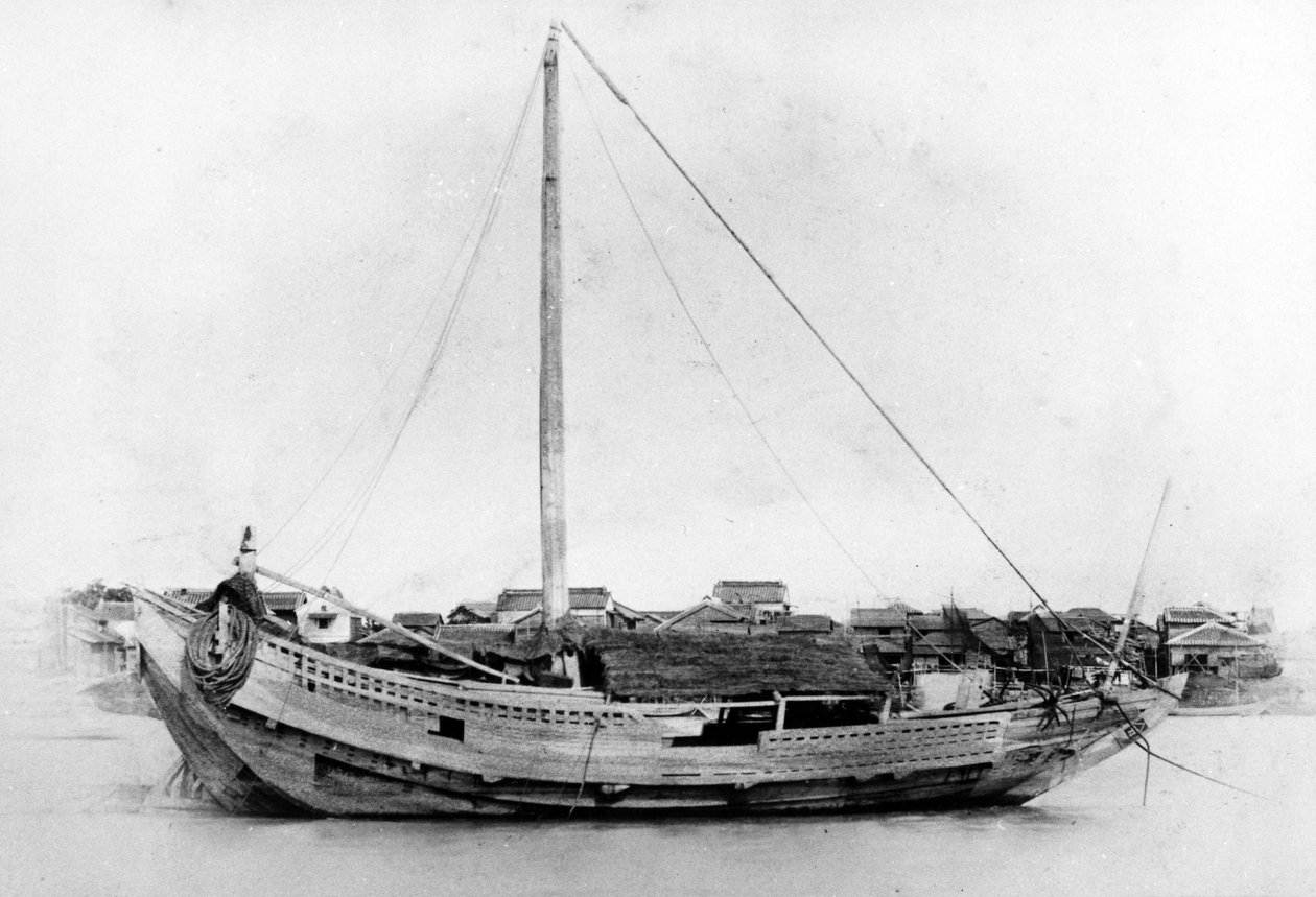 Barca giapponese, c.1860 da Japanese Photographer