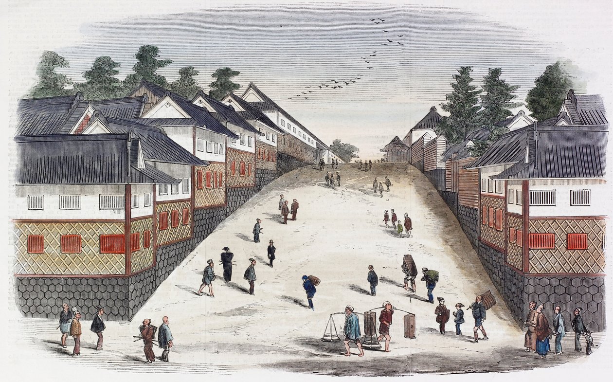 Una strada nel quartiere dei Principi, Jeddo da Japanese School