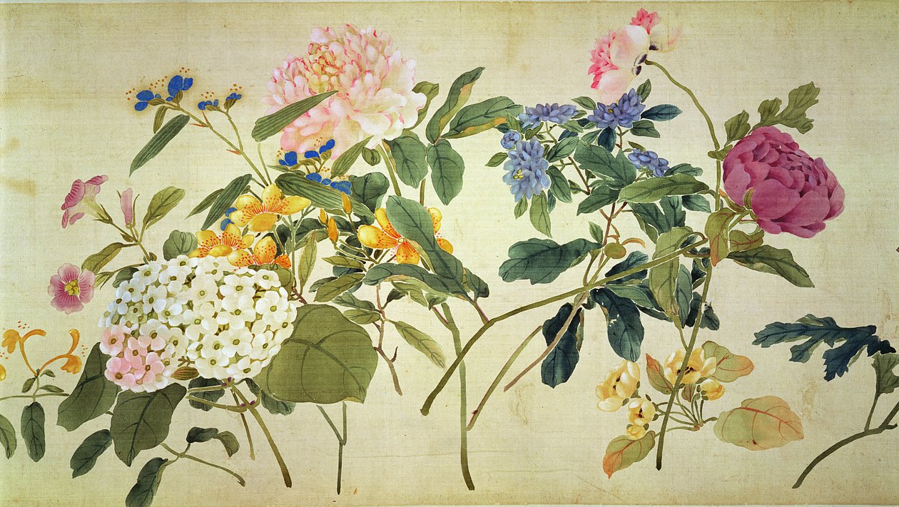 Studio botanico di fiori da Japanese School