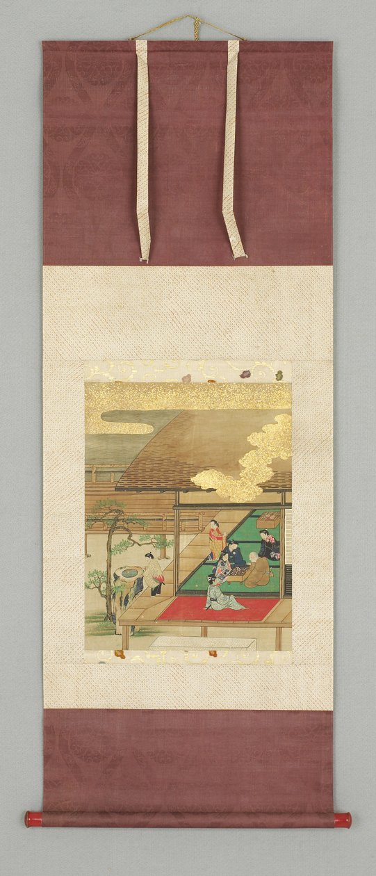 Terrazza di casa con figure da Japanese School