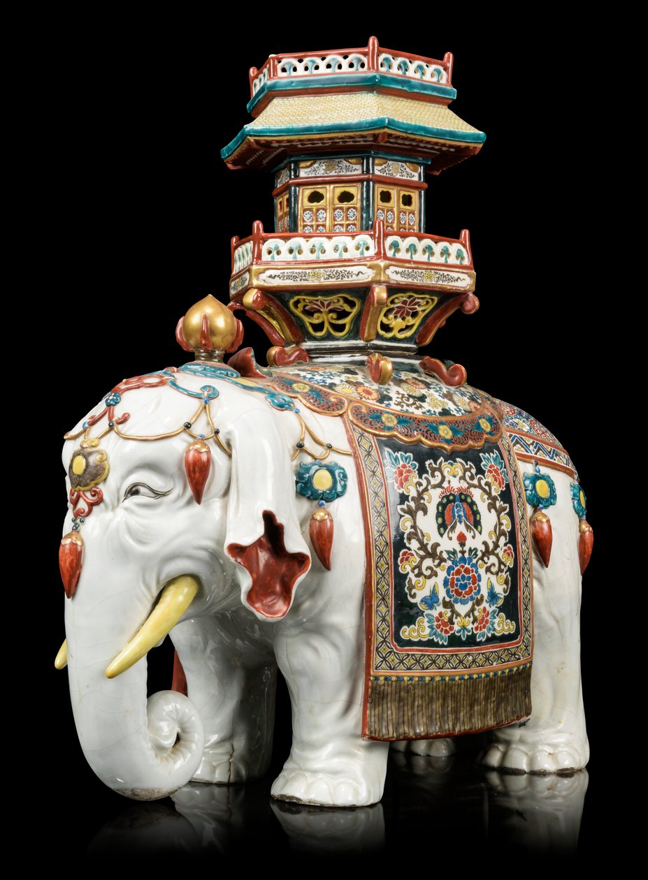 Elefante in stile Kakiemon da Japanese School