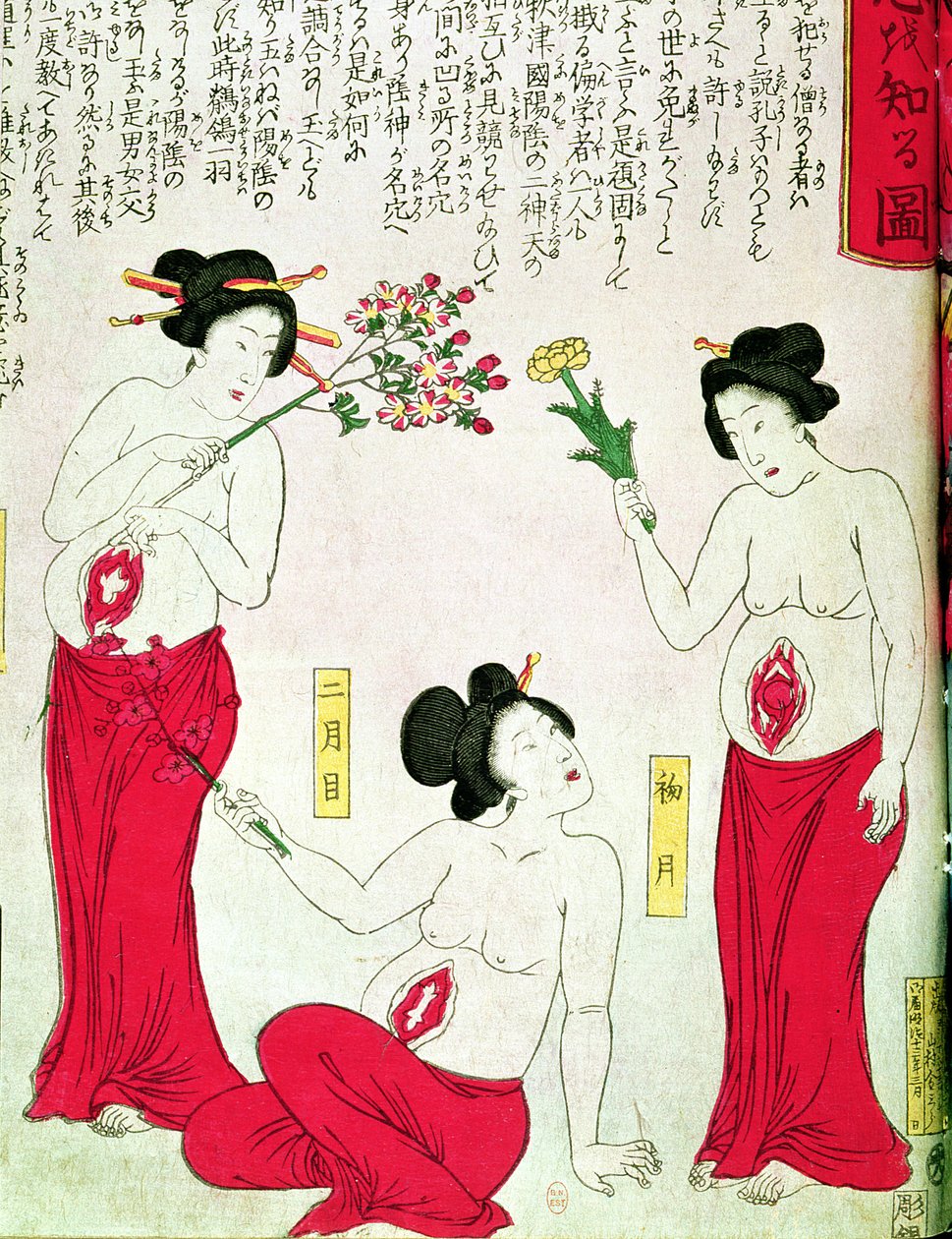 Donne incinte, 1881 da Japanese School