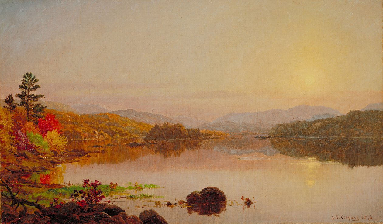 Lago Wawayanda, 1876 da Jasper Francis Cropsey