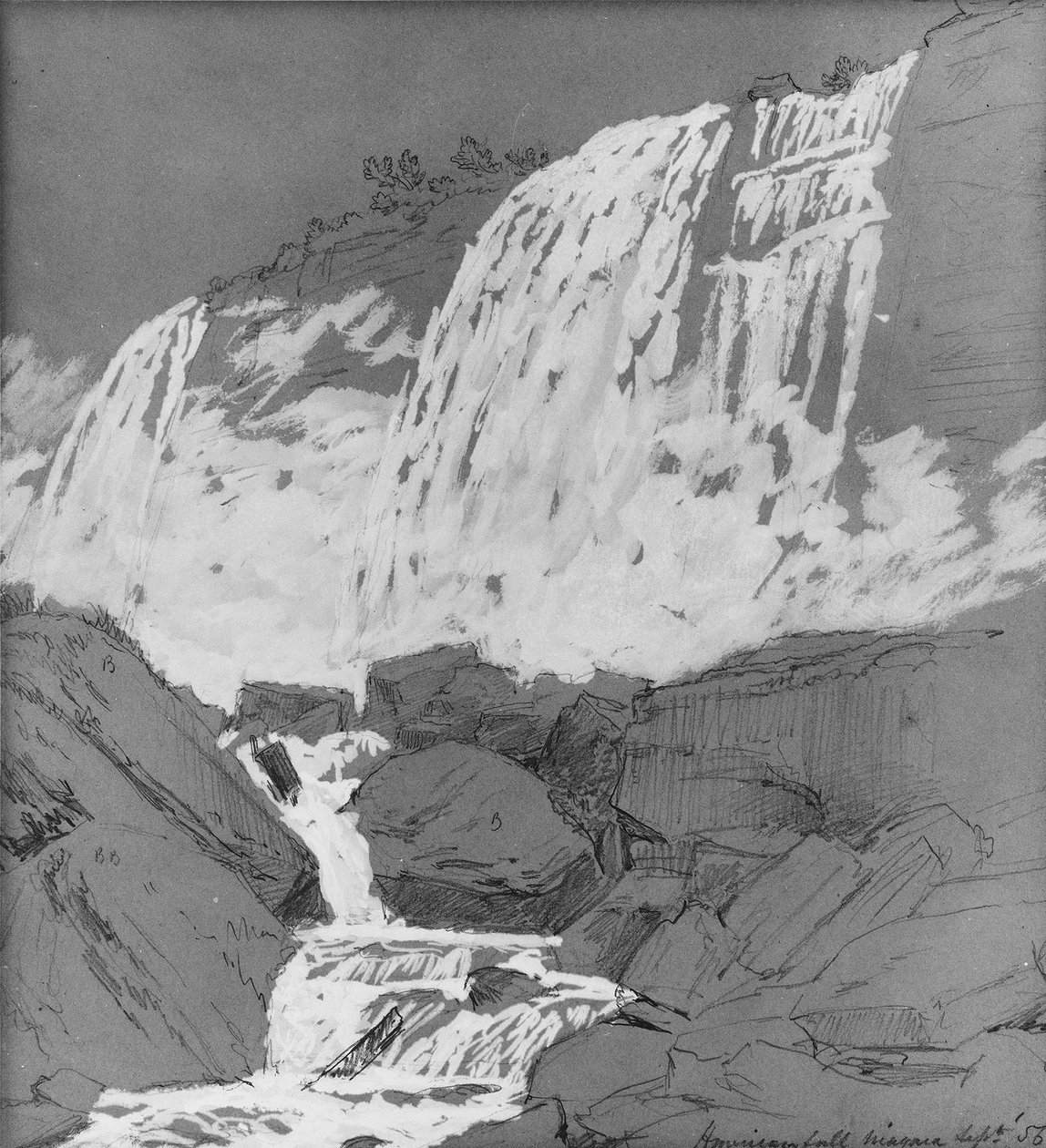 Cascate americane, Niagara, c.1855 da Jasper Francis Cropsey