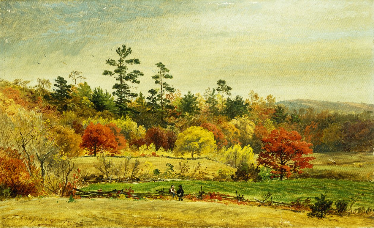 Conversazione alla recinzione, 1873 da Jasper Francis Cropsey