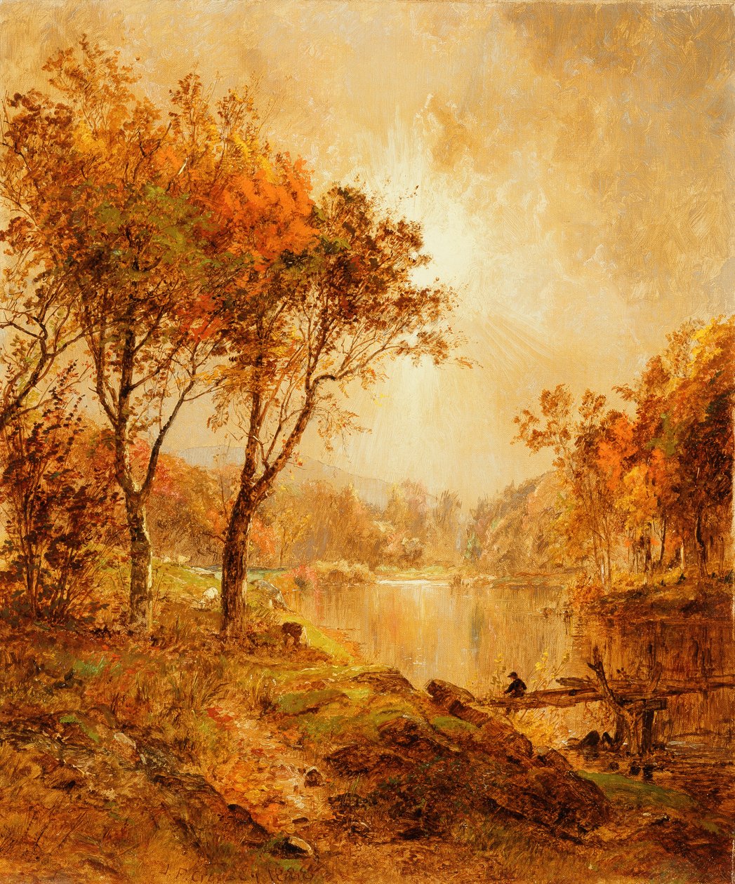 Sul fiume Ramapo, 1888 da Jasper Francis Cropsey
