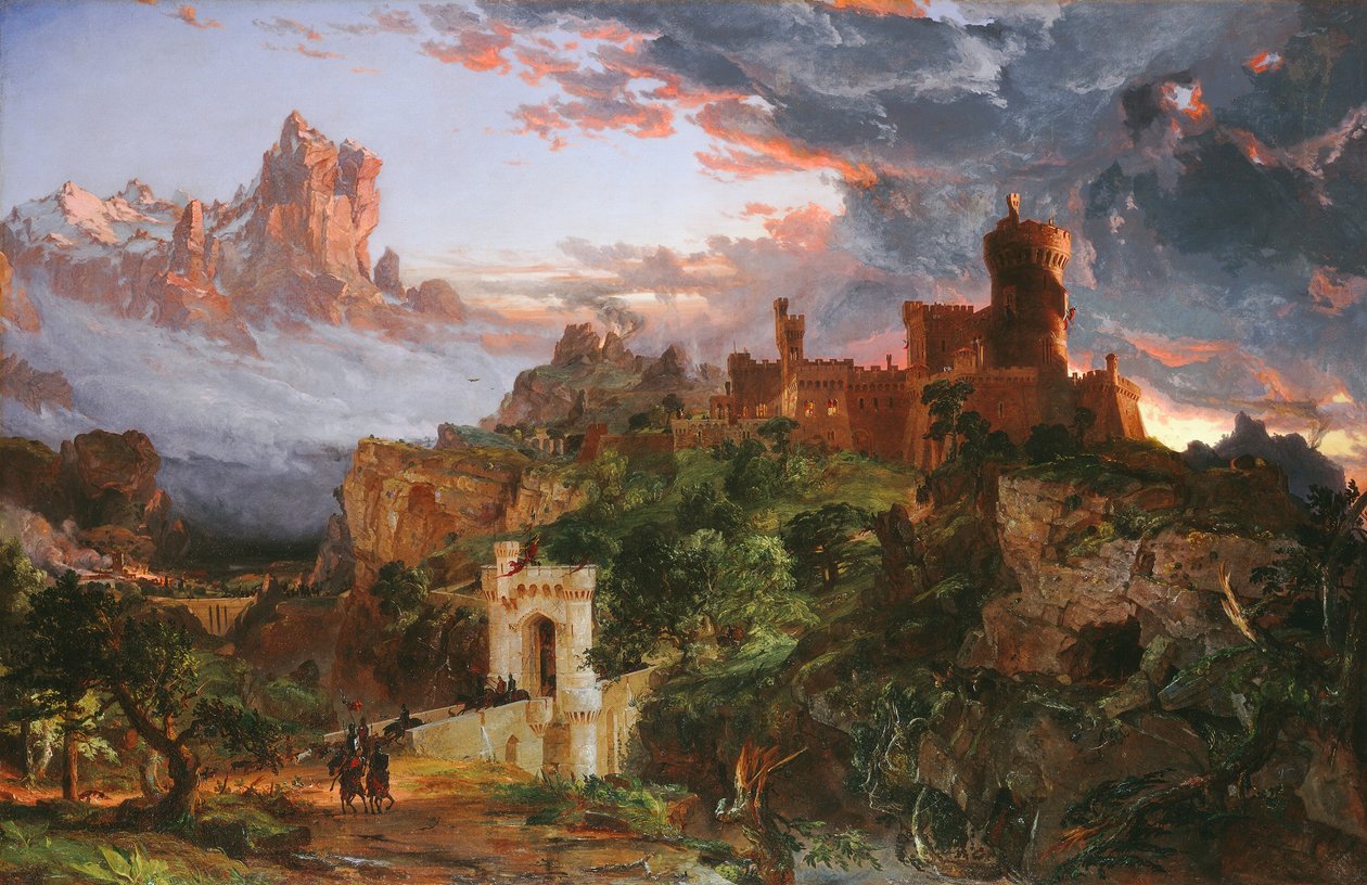 Lo spirito della guerra, 1851 da Jasper Francis Cropsey