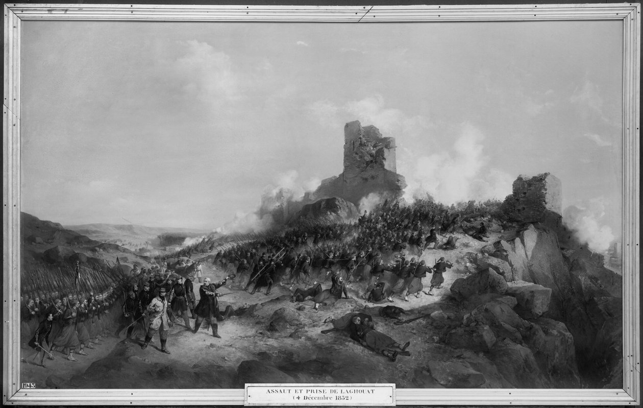 Presa di Laghouat da parte del generale Pelissier (1794-1864) il 4 dicembre 1852, 1853 da Jean Adolphe Beauce
