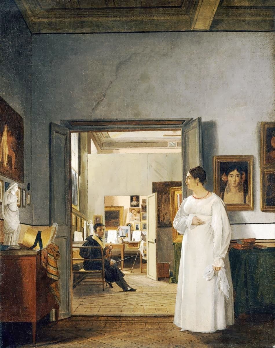 Lo studio di Ingres a Roma da Jean Alaux