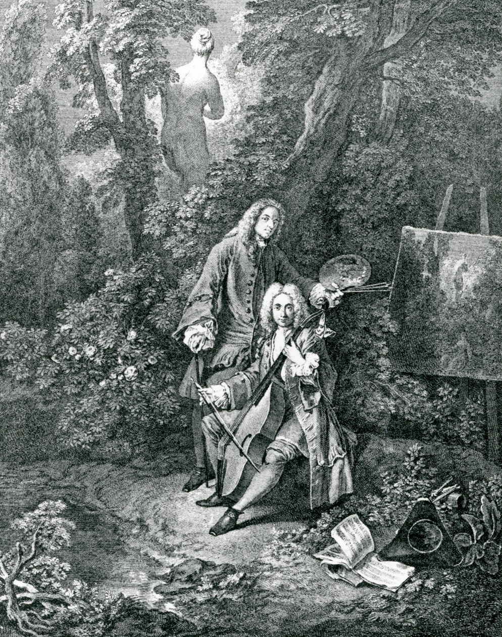 Jean Antoine Watteau e il suo amico Monsieur de Julienne da Jean Antoine Watteau