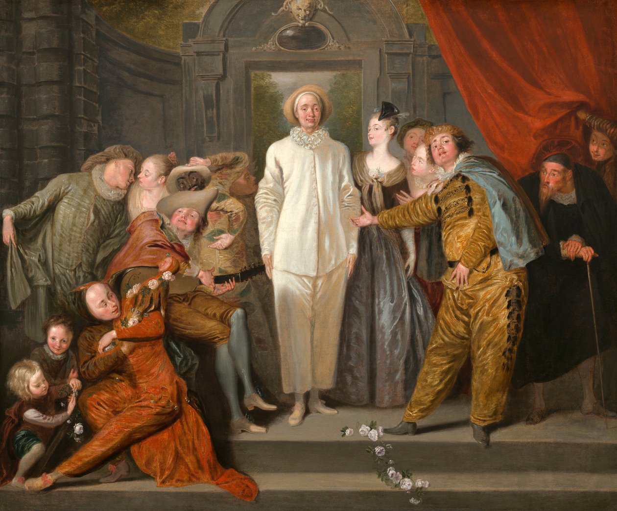 I Commedianti Italiani, c.1720 da Jean Antoine Watteau