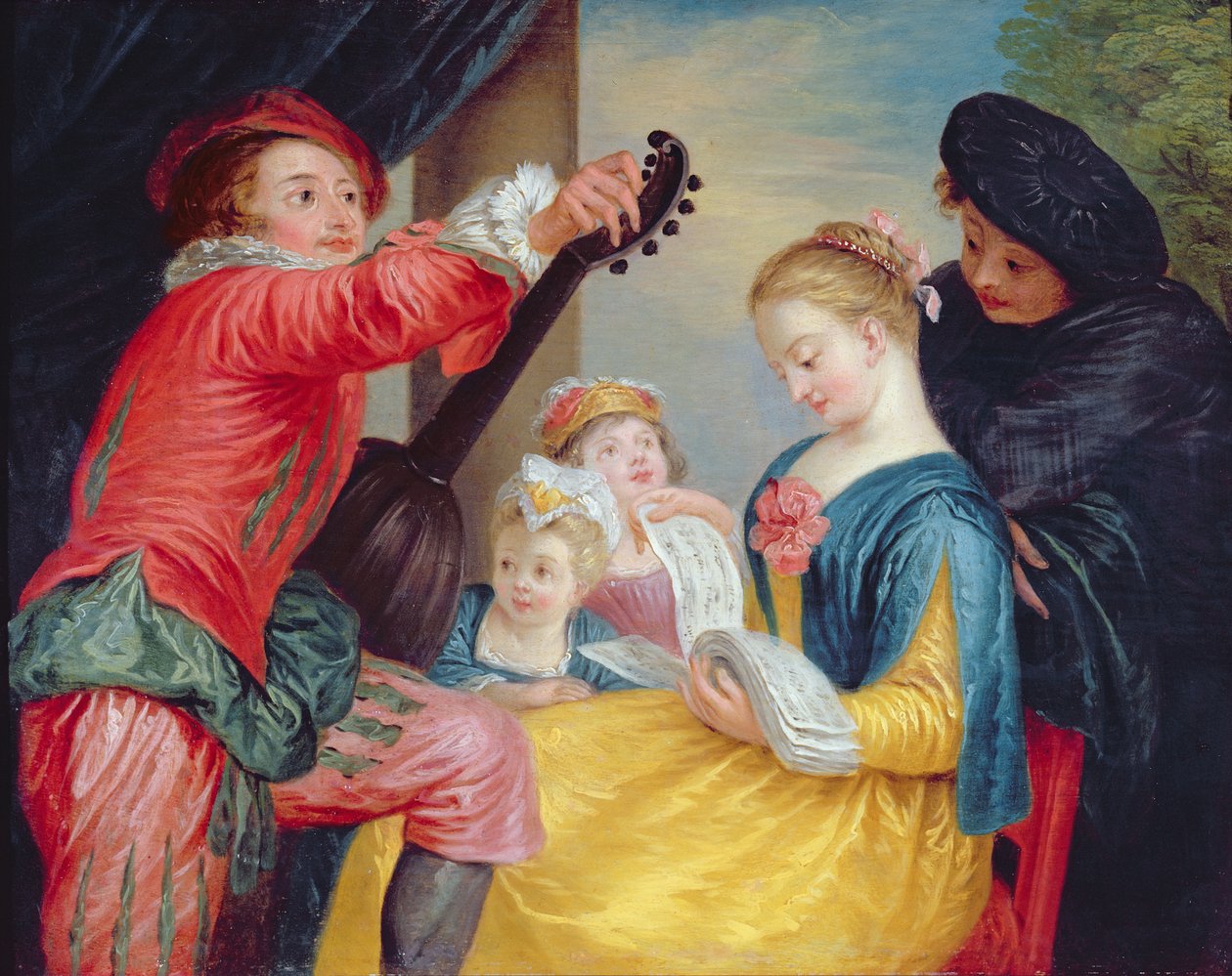 La lezione di musica da Jean Antoine Watteau