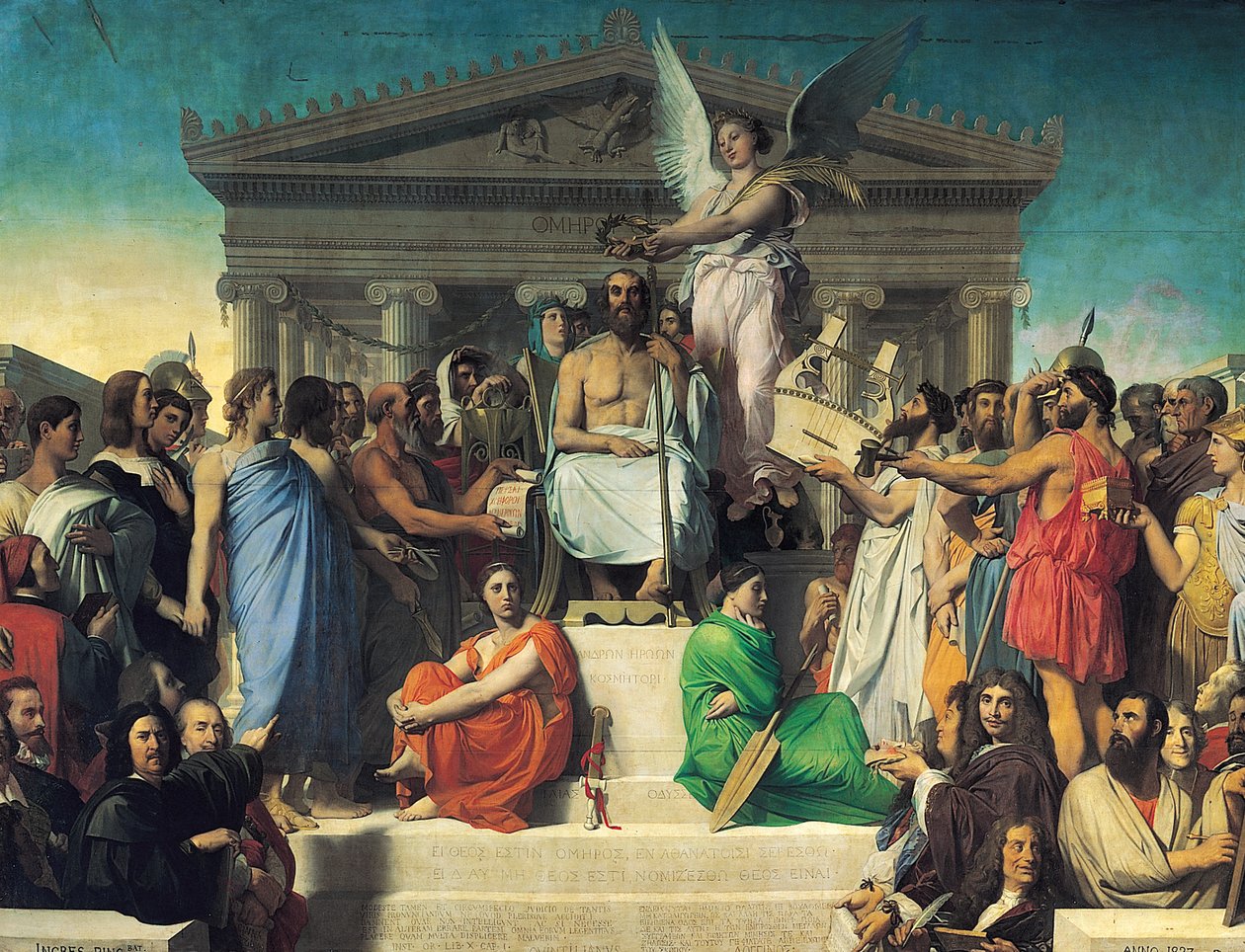 Apoteosi di Omero da Jean Auguste Dominique Ingres