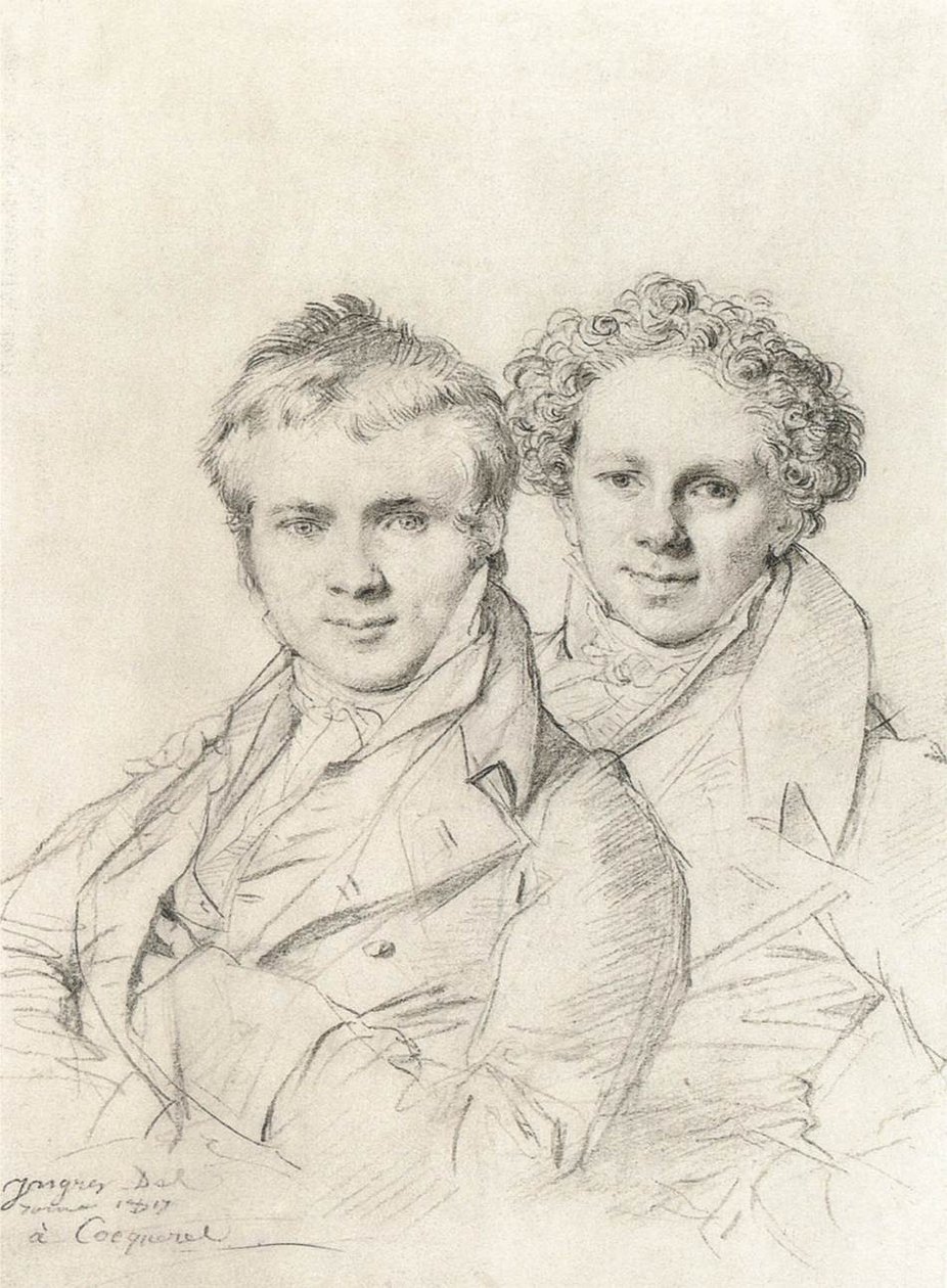 Doppio Ritratto di Otto Magnus von Stackelberg e Jacob Linckh da Jean Auguste Dominique Ingres