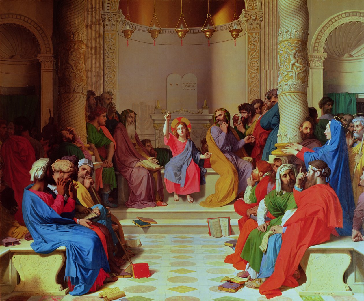 Gesù tra i dottori, 1862 da Jean Auguste Dominique Ingres