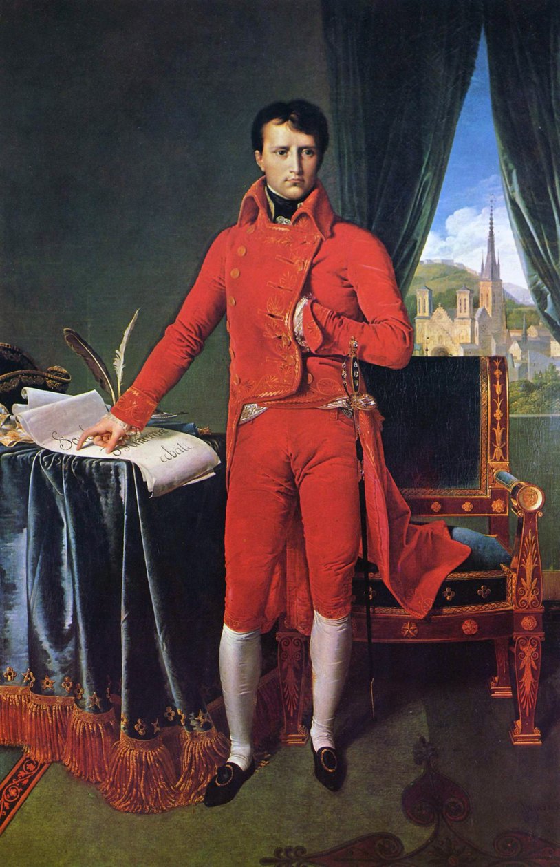 Ritratto di Napoleone Bonaparte come Primo Console da Jean Auguste Dominique Ingres