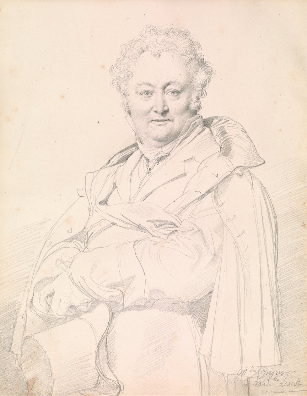 Ritratto di Guillaume Guillon-Lethièr da Jean Auguste Dominique Ingres