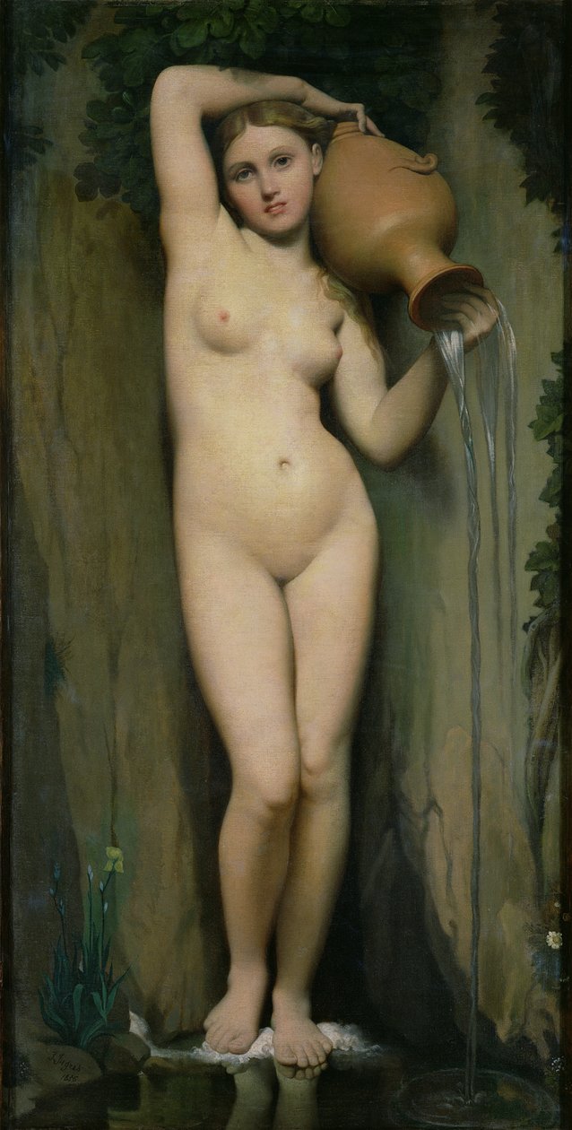La Sorgente, 1856 da Jean Auguste Dominique Ingres