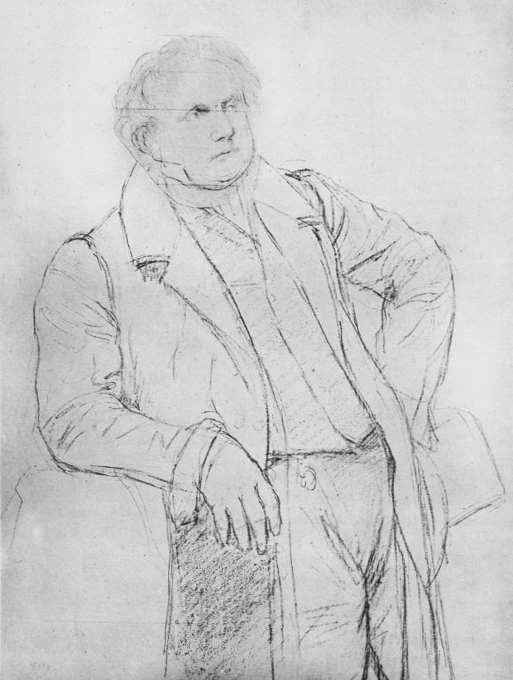 Studio per il Ritratto di M. Bertin da Jean Auguste Dominique Ingres