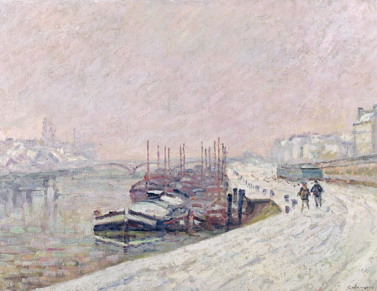Neve a Rouen da Jean Baptiste Armand Guillaumin