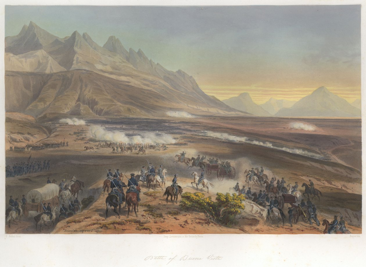 Battaglia di Buena Vista (23 febbraio 1847) da Jean Baptiste Bayot