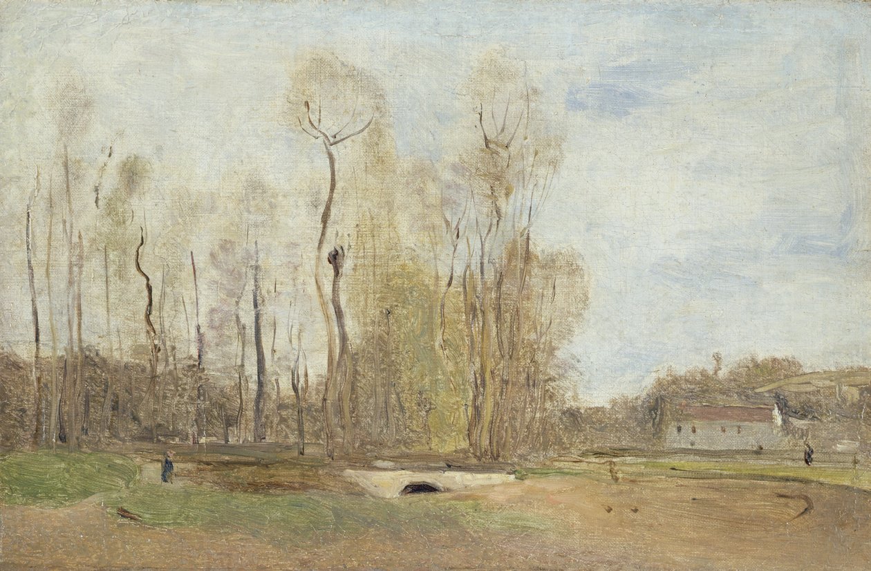 Auvers-sur-Oise: lo stagno di Daubigny, c.1855 da Jean Baptiste Camille Corot