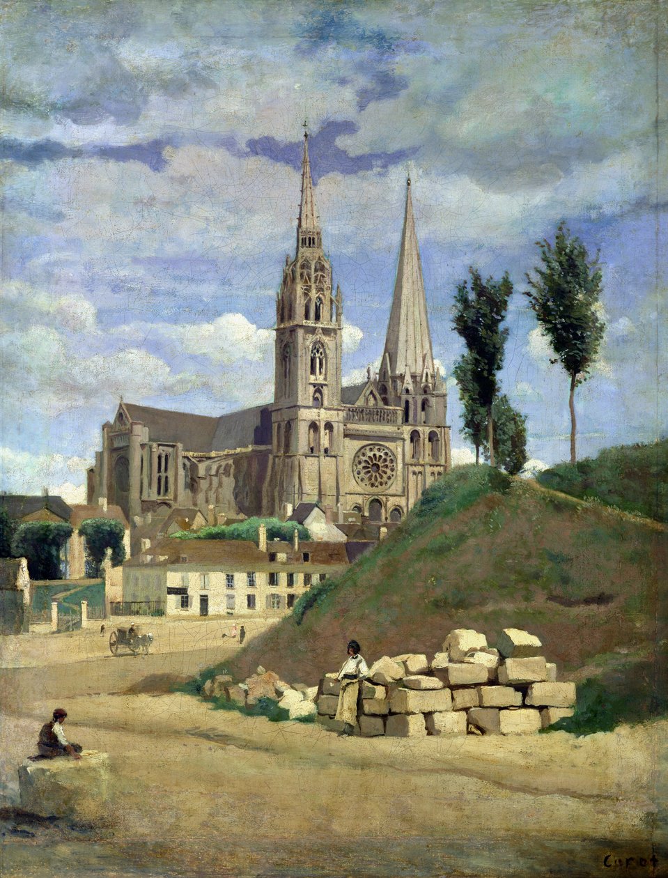 Cattedrale di Chartres, 1830 da Jean Baptiste Camille Corot