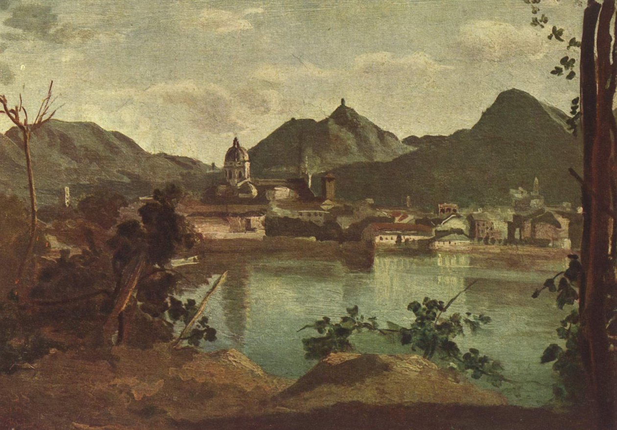 Como e Lago di Como da Jean Baptiste Camille Corot
