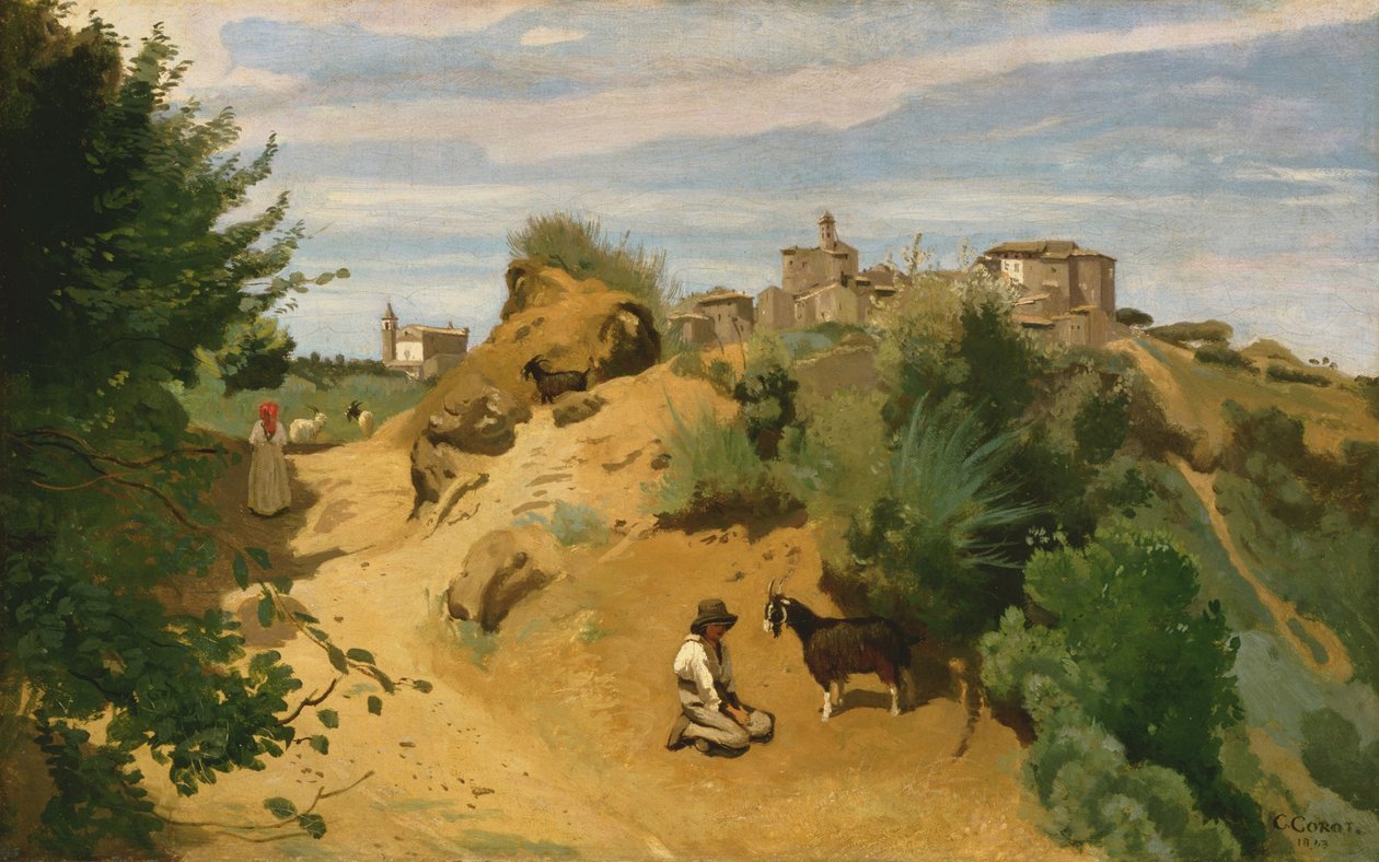 Genzano da Jean Baptiste Camille Corot