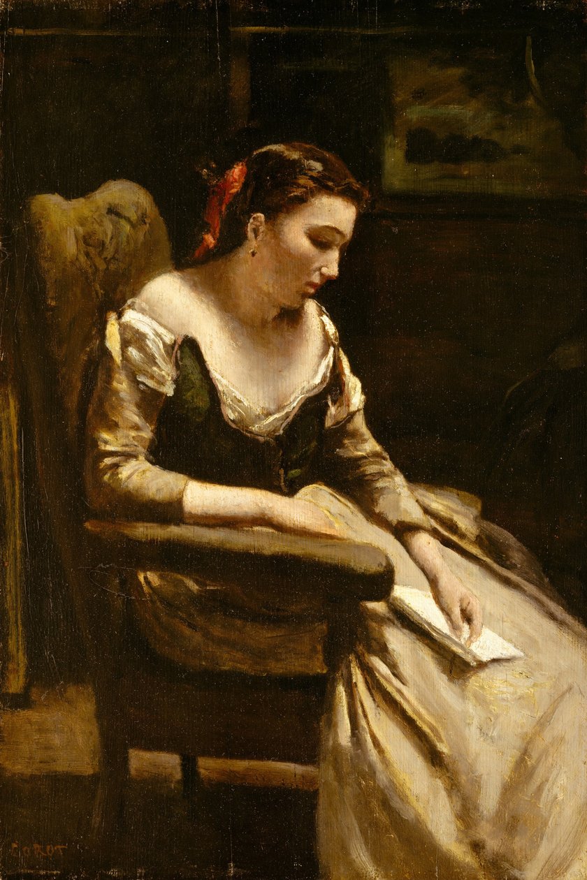 La lettera da Jean Baptiste Camille Corot