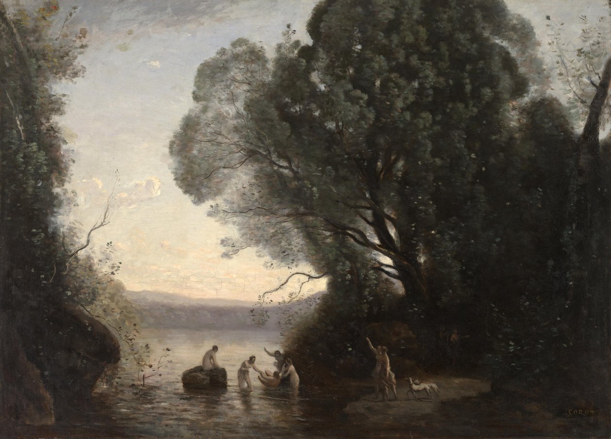 Il bagno di Diana da Jean Baptiste Camille Corot