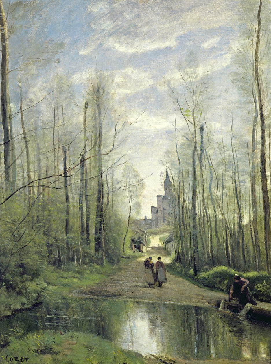 La chiesa di Marissel, 1866 da Jean Baptiste Camille Corot