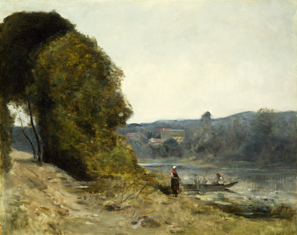 La partenza del barcaiolo da Jean Baptiste Camille Corot