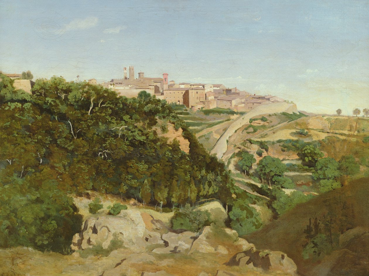 Volterra, 1834 da Jean Baptiste Camille Corot