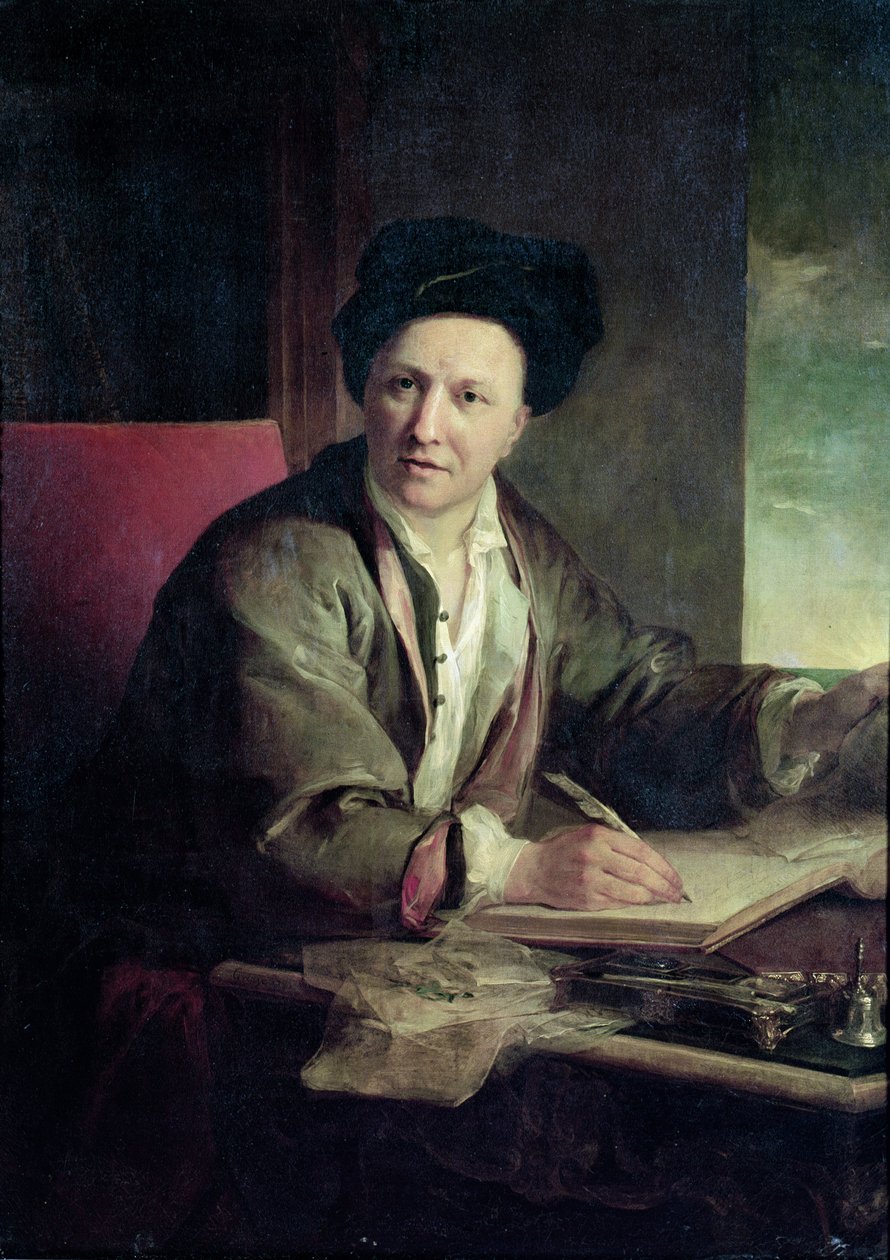 Ritratto di Bernard le Bovier de Fontenelle (1657-1757) da Jean Baptiste Greuze