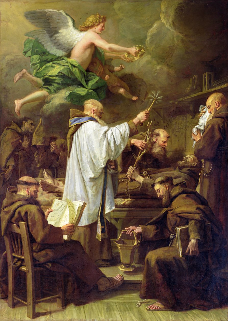 La Morte di San Francesco, c.1713 da Jean Baptiste Jouvenet