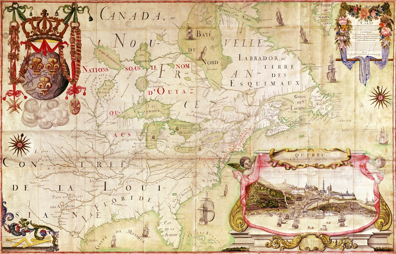 Mappa del Canada, da 