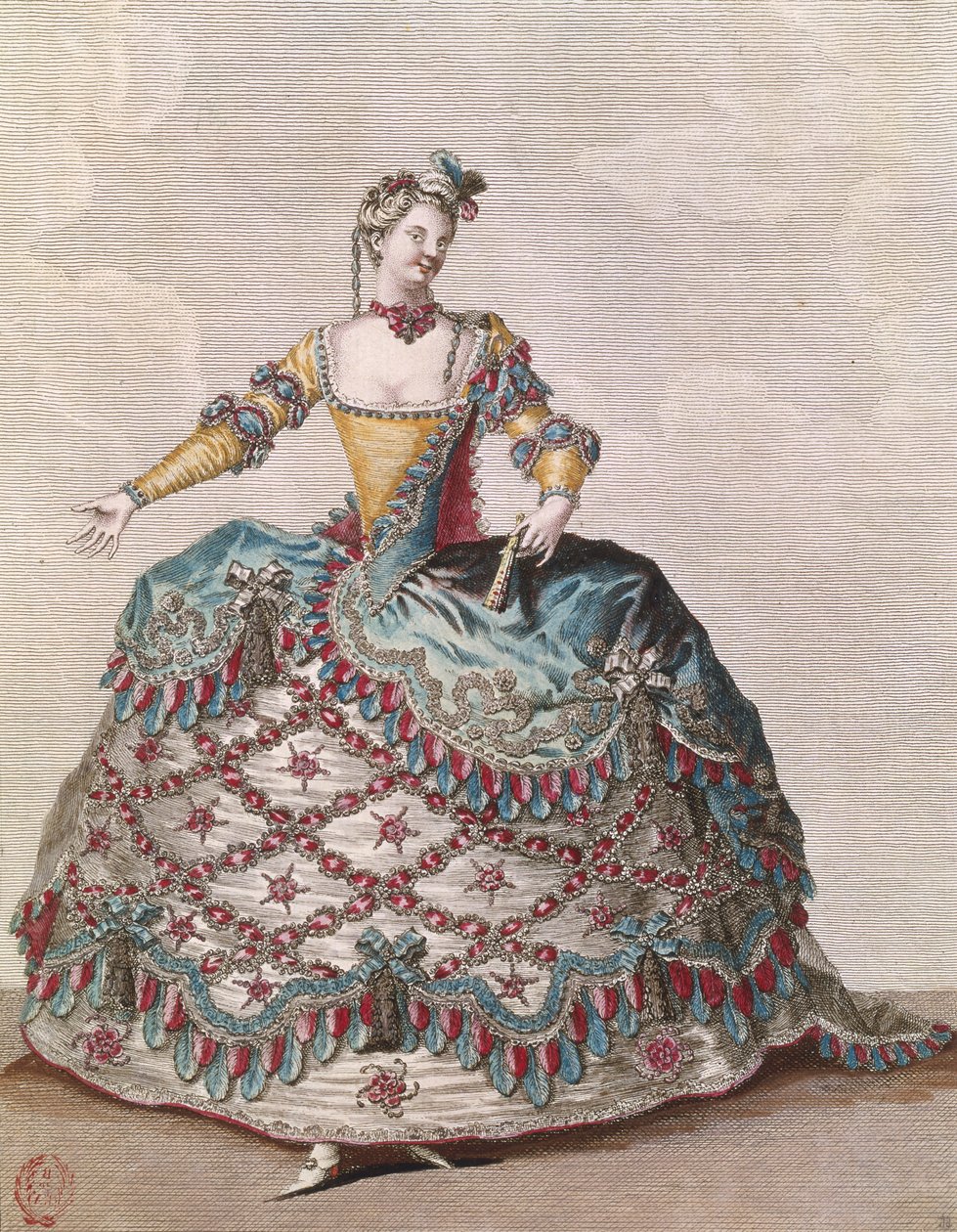 Costume per una donna indiana per il balletto dell