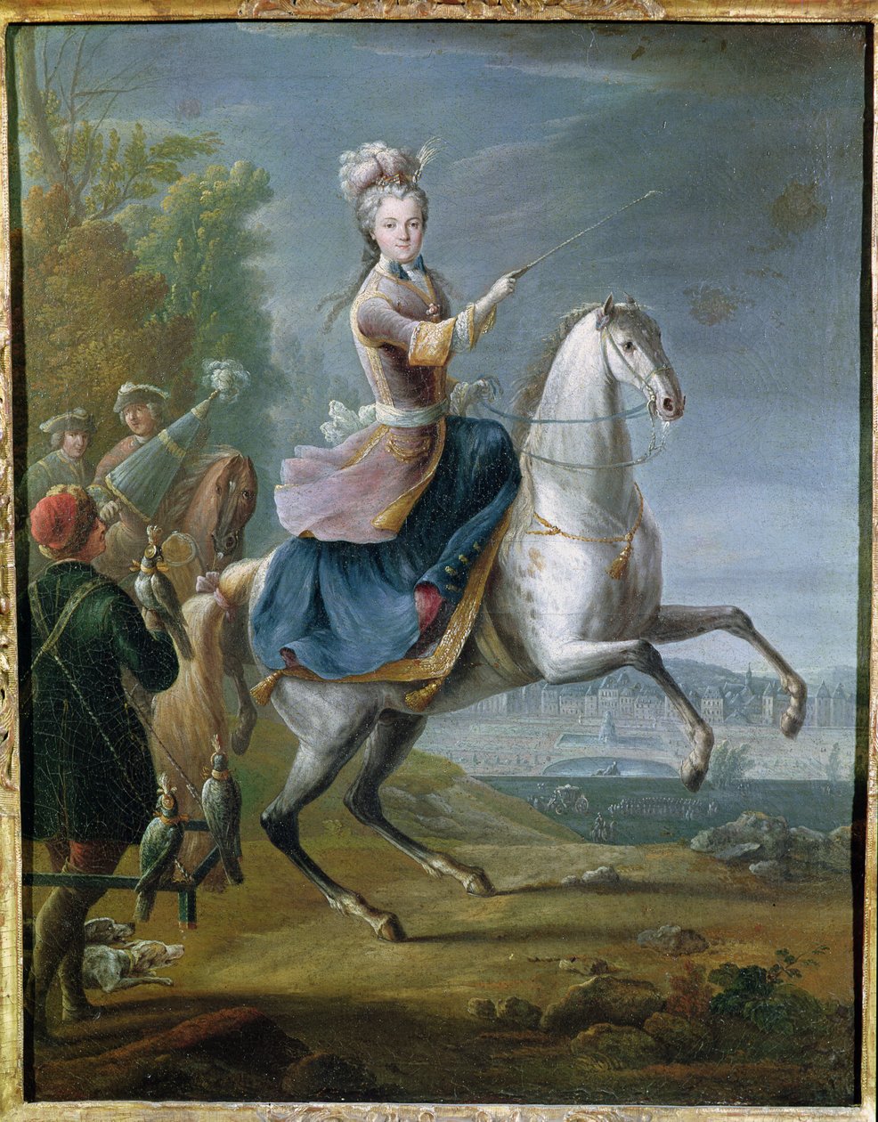 Ritratto equestre di Maria Leszczynska da Jean Baptiste Martin
