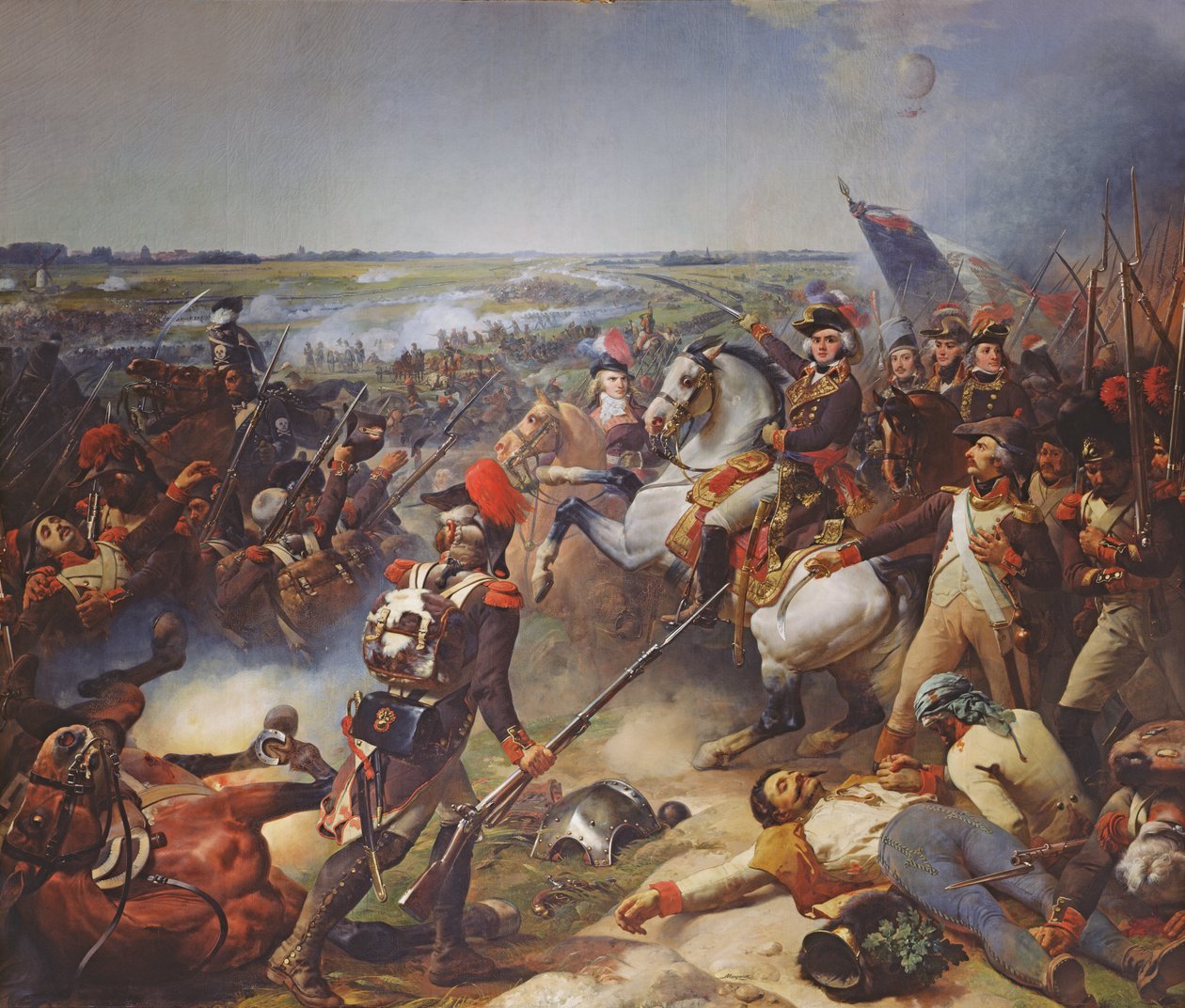 Battaglia di Fleurus, 26 giugno 1794, 1837 da Jean Baptiste Mauzaisse