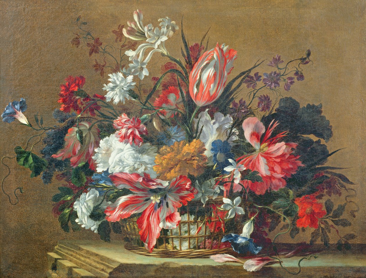 Cesto di fiori da Jean Baptiste Monnoyer