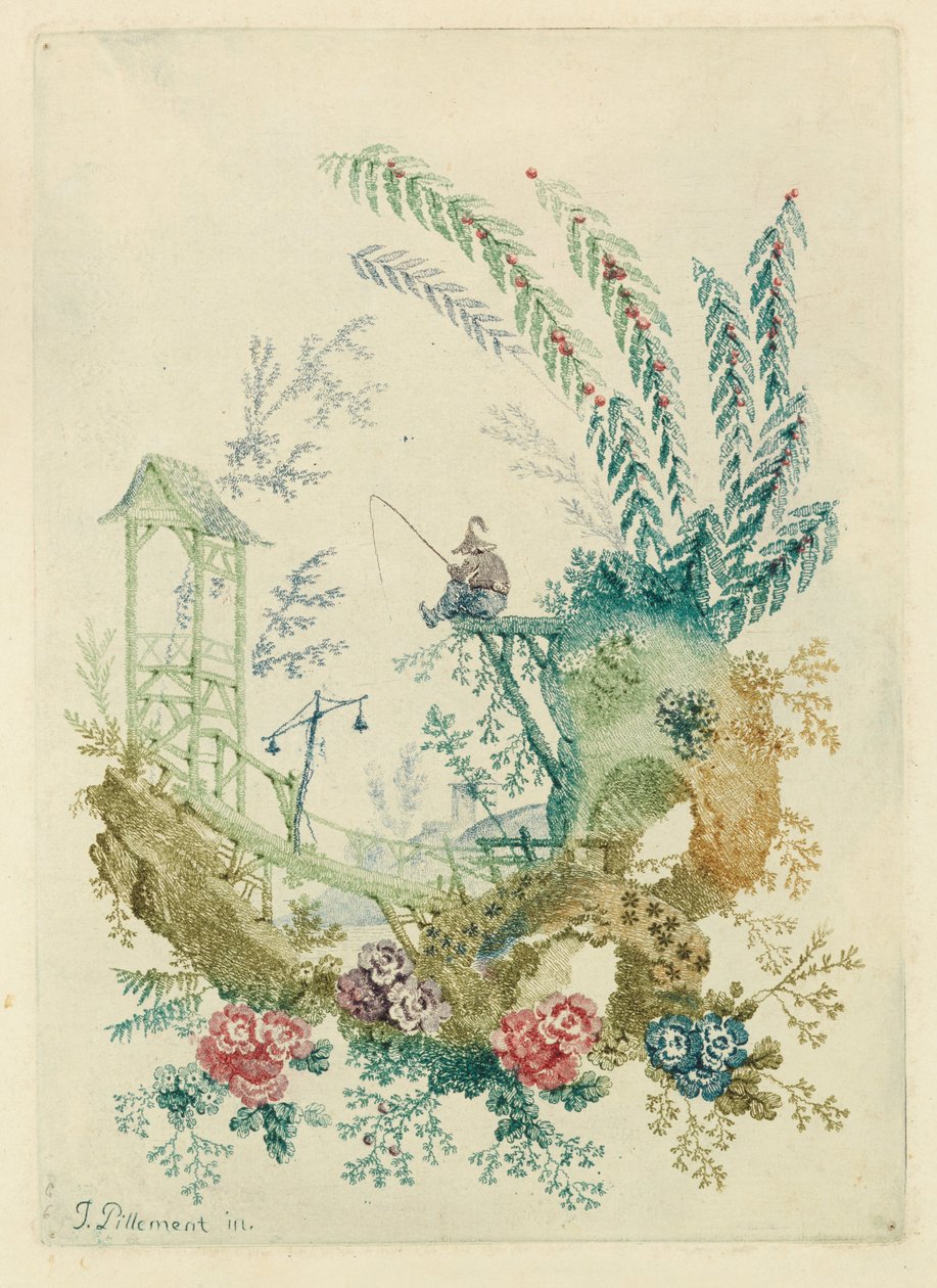 Disegno ornamentale da Nouvelle suite de cahiers chinois a l